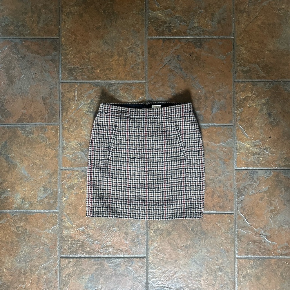 Houndstooth Mini Skirt